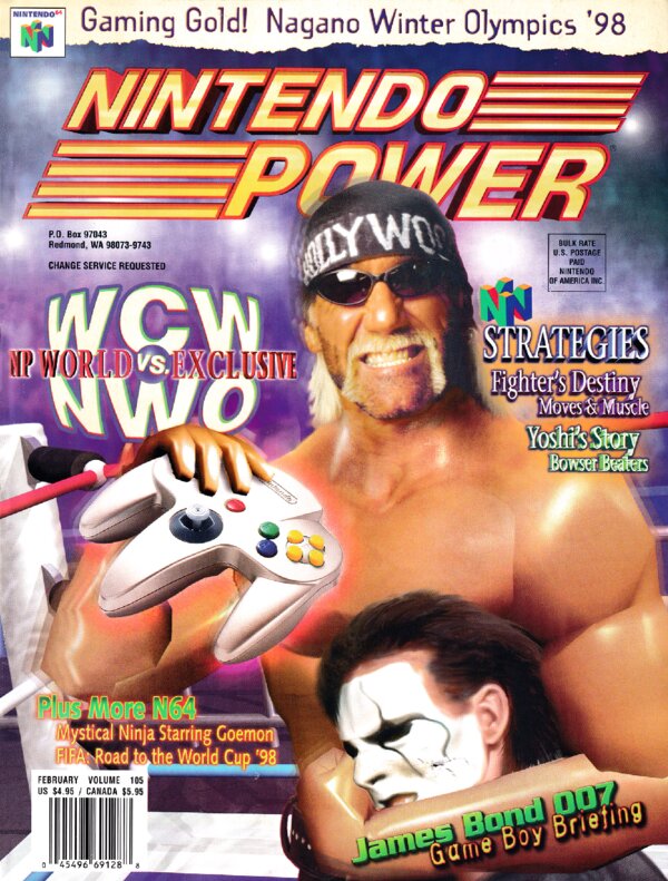 Nintendo Power Issue 105 (February 1998) cover